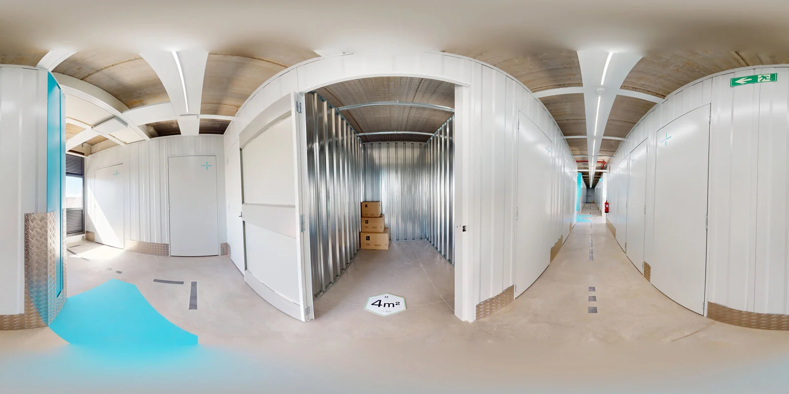 Fotografía panorámica de un trastero Storemore de 4 m²