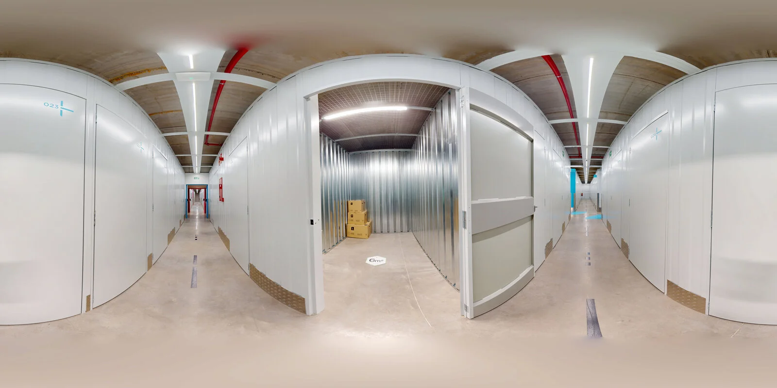 Fotografía panorámica de un trastero Storemore de 6 m²